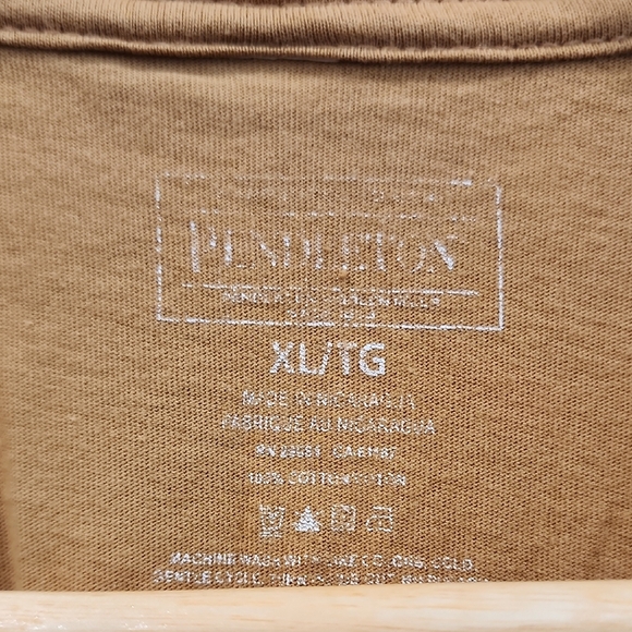 Pendleton Men's Dark Mustard Short Sleeve Tee - Picture 3 of 5